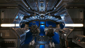 Starship_ Interior_ Corridor_ Jedi_ Survivor Wallpaper