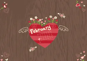 Start February Off Right With This Colorful Calendar Wallpaper