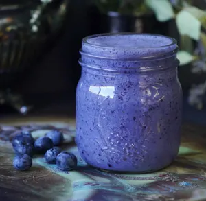 Start The Day With A Delicious Homemade Blueberry Smoothie. Wallpaper