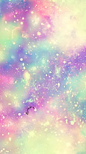 Start The Journey To Explore The Beautiful Colors Of The Cute Pastel Galaxy! Wallpaper