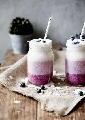 Start Your Day Off Right With A Delicious, Nutrtitious Blueberry Smoothie! Wallpaper