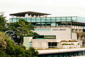 State Library Exterior View Wallpaper