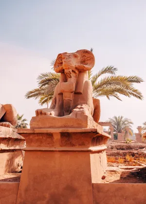 Statue In Egyptian Museum Wallpaper