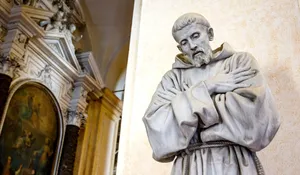 Statueof St Francis Of Assisi Wallpaper