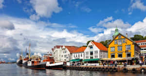 Stavanger Norway Waterfront Scenery Wallpaper