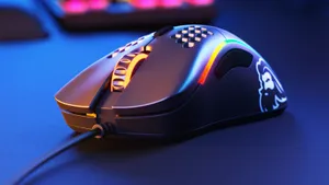 Stay Ahead Of The Competition With A Professional Gaming Mouse Wallpaper