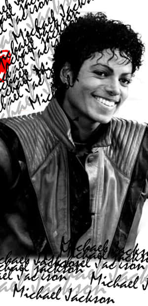 “stay Connected, Stay Brilliant - Show Your Appreciation For Michael Jackson With The Latest Iphone.” Wallpaper