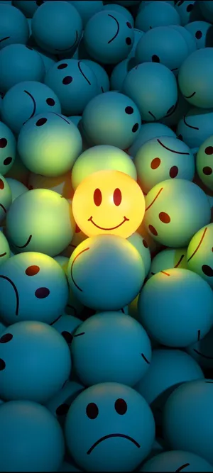 Stay Connected With The Happy Phone Wallpaper