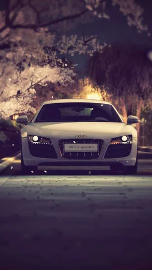 Stay Connected With This Audi Car & Iphone Combo Wallpaper