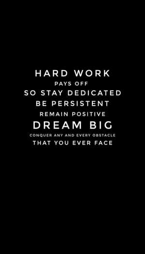 Stay Dedicated Inspirational Quote Wallpaper