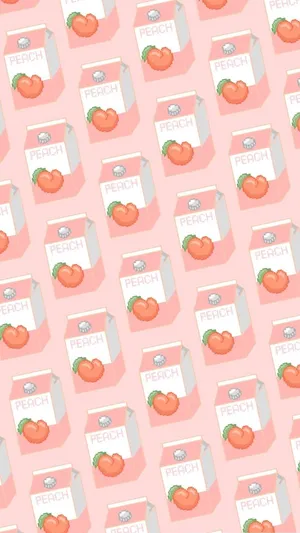 Stay On Top Of The Latest Trends With Our Newest Peach Iphone Wallpaper