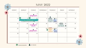 Stay Organized And On Schedule With This Clean And Minimal May 2022 Calendar Wallpaper