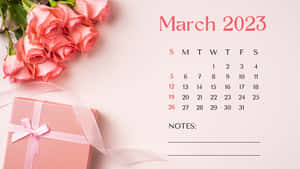 Stay Organized In March 2023 With This Stylish Calendar Wallpaper