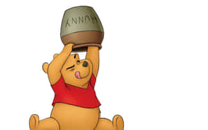 Stay Productive With Winnie The Pooh's Laptop Wallpaper