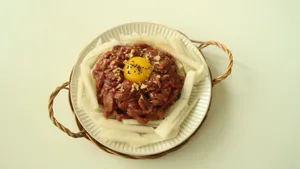 Steak Tartare With Yolk Wallpaper