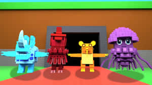 Steal A Brainrot Characters Wallpaper