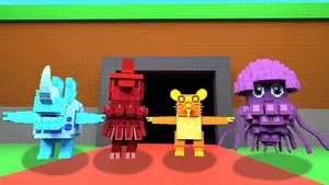 Steal A Brainrot Characters Wallpaper