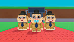 Steal A Brainrot Characters Wallpaper