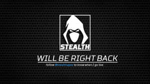 Stealth Logo Will Be Right Back Wallpaper