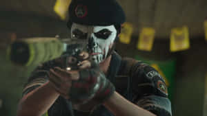 Stealthy Caveira In Rainbow Six Siege Wallpaper