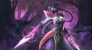 Stealthy Templar Assassin In Action Wallpaper