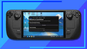 Steam Deck Running Desktop Software Wallpaper