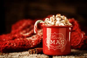 Steaming Hot Chocolate With Marshmallows Wallpaper