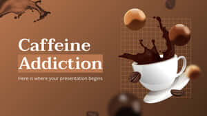 Steaming Hot Cup Of Brown Coffee On A Wooden Table Wallpaper