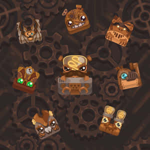 Steampunk_ Animals_ Blooket Wallpaper