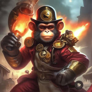 Steampunk Monkey Meme Wallpaper