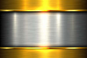 Steel Between Gold Plates Wallpaper