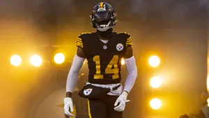 Steelers Player Number14 Under Stadium Lights Wallpaper