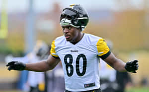 Steelers Player Number80 Training Wallpaper