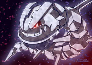 Steelix Glowing Red Wallpaper