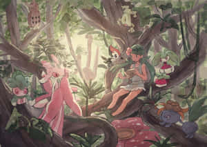 Steenee In A Garden Wallpaper