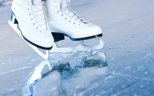 Stellar Ice Skating Shoes Wallpaper