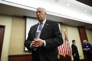 Steny Hoyer Holding A Document Wallpaper