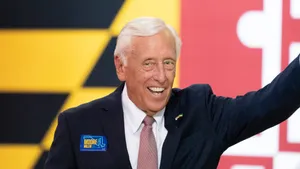 Steny Hoyer Smiling And Waving At The Audience Wallpaper