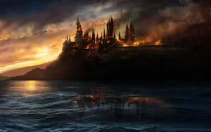 Step Inside The Legendary Hogwarts Castle Wallpaper