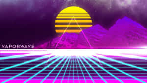 Step Into A Better Future With The Revolutionary Vaporwave Tablet Wallpaper