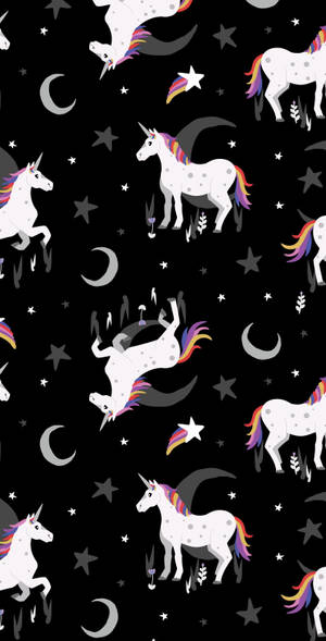 Step Into A Whimsical World With This Cool Unicorn Wallpaper