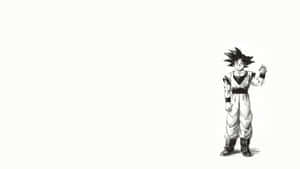 Step Into A World Of Adventures With Dragon Ball Black & White Wallpaper