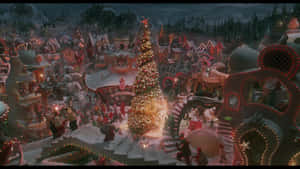 Step Into The Magical Town Of Whoville Wallpaper