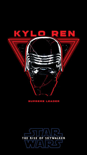 Step Into The Shoes Of The Powerful And Enigmatic Character As You Use The Kylo Ren Iphone Wallpaper Wallpaper