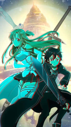 Step Into The World Of Sword Art Online With Our Sao Iphone Wallpaper