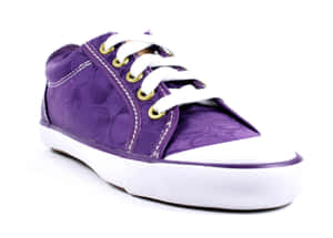 Step Out In Style With These Fabulous Purple Shoes Wallpaper