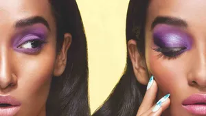 Step Out Of Your Comfort Zone With A Bold, Beautiful Purple Eye Shadow Look. Wallpaper