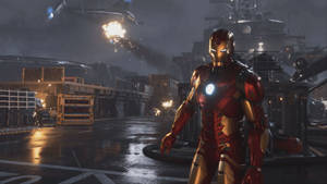 Step Up Your Superhero Gameplay With The Avengers Ps4 Game Wallpaper