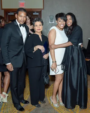 Stephanie Rawlings Blake Hugged By Woman Wallpaper