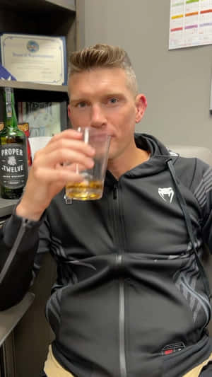 Stephen Thompson Mma Fighter In Action Wallpaper